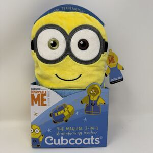 Cubcoat 2T Bob Minions Hoodie Jacket Transforming Fleece Plush Despicable Me New